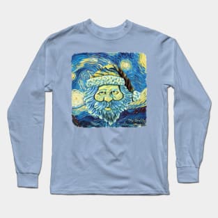 Santa Van Gogh Style Long Sleeve T-Shirt